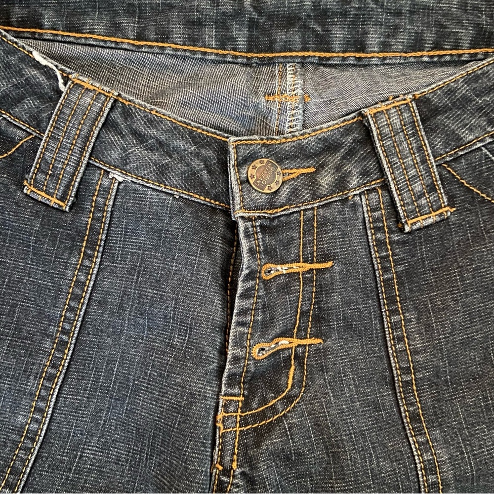 Vintage 90s y2k goth denim low rise flare jeans. - Picture 4 of 5